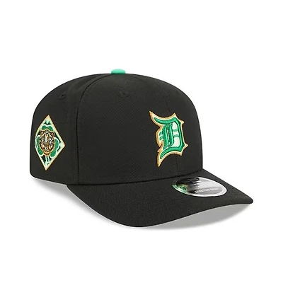 Detroit Tigers St. Patrick's Day Black 9Seventy Stretch Snap