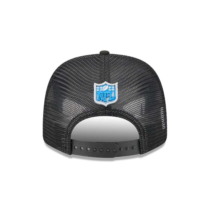 Detroit Lions Black and Team Colour 9Seventy Stretch Snap Trucker