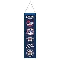 Winnipeg Jets Evolution Wool Banner 8" x 32"