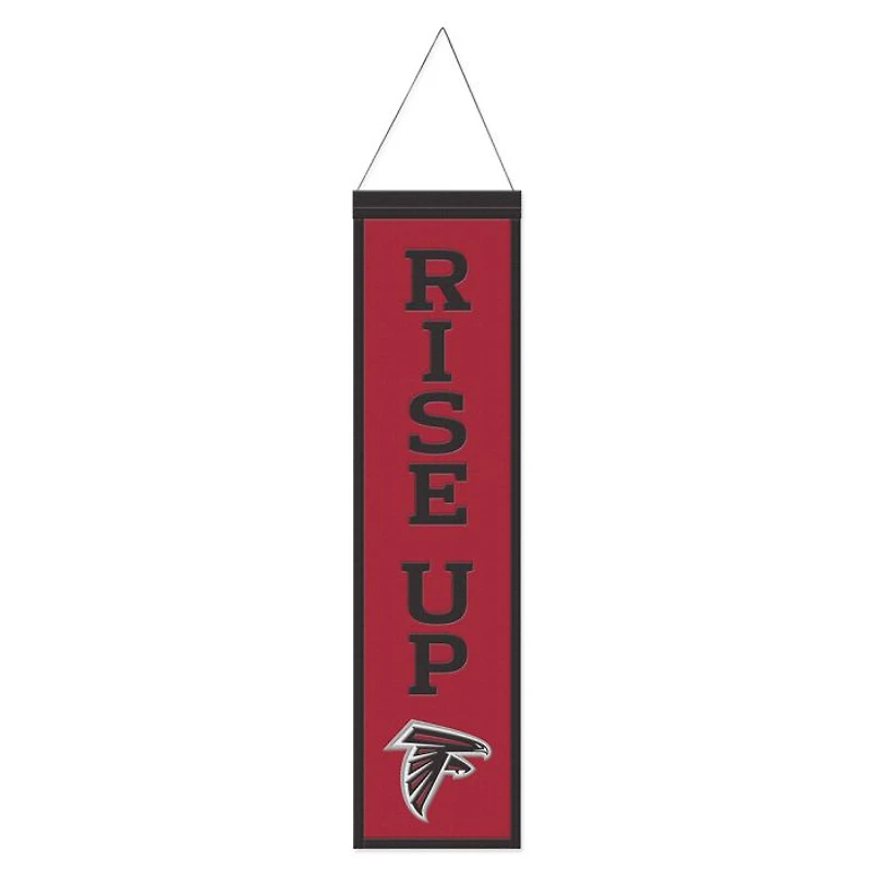 Atlanta Falcons Slogan Wool Banner 8" x 32"