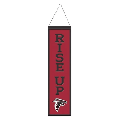 Atlanta Falcons Slogan Wool Banner 8" x 32"