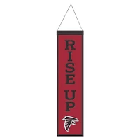 Atlanta Falcons Slogan Wool Banner 8" x 32"