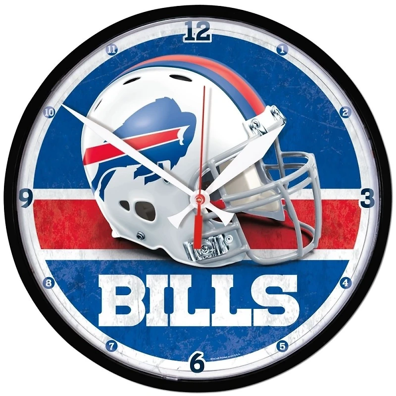 Buffalo Bills Round Wall Clock 12.75"