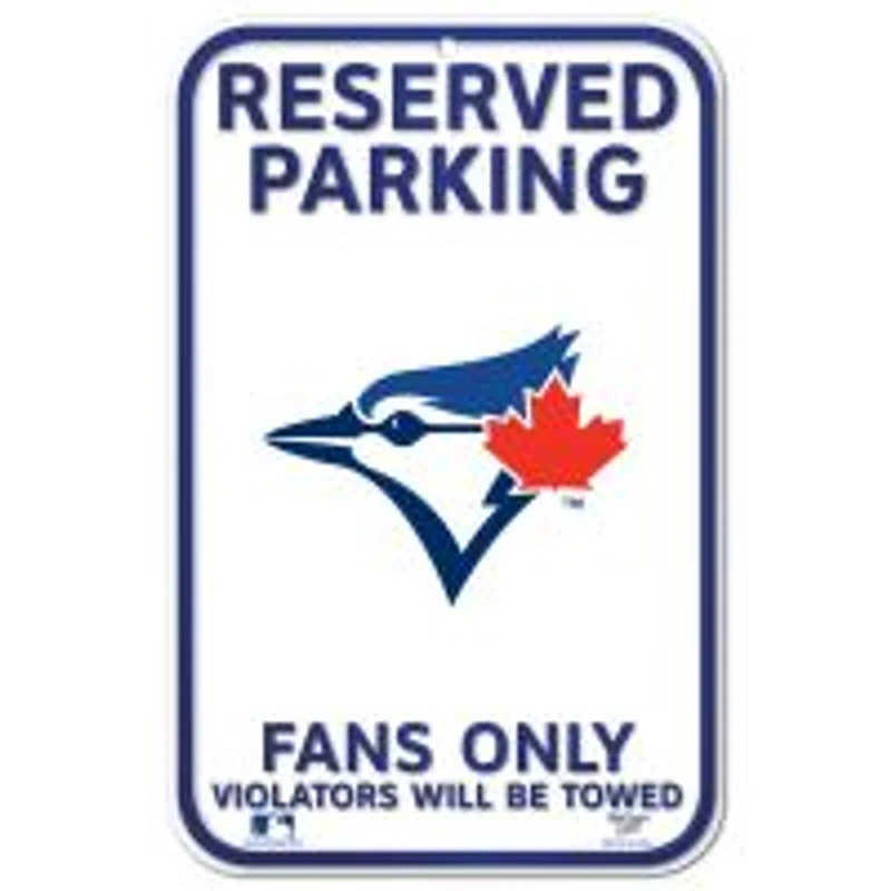 Toronto Blue Jays Plastic Sign 11" x 17"
