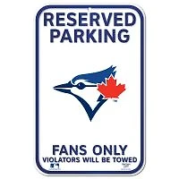 Toronto Blue Jays Plastic Sign 11" x 17"