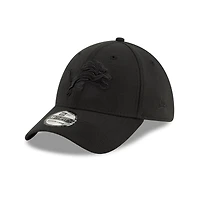 Detroit Lions Black-on-Black New Era 39THIRTY Stretch-Fit Hat