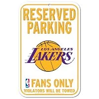 Los Angeles Lakers Plastic Sign 11" x 17"