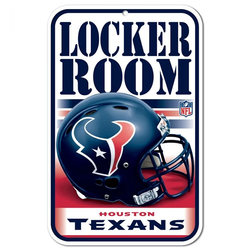 Houston Texans Plastic Sign 11" x 17"