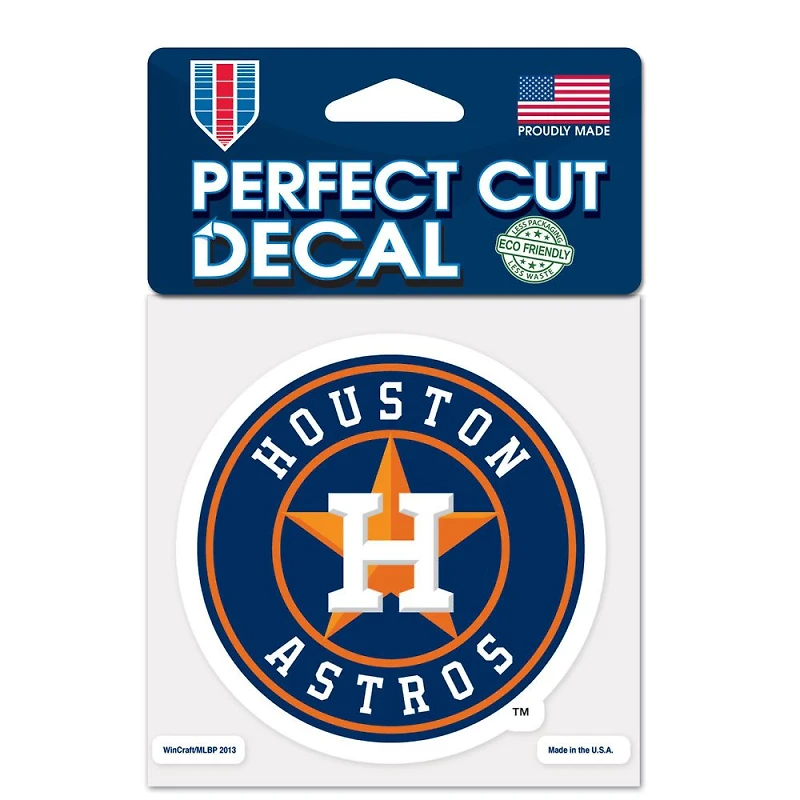 Houston Astros Perfect Cut Colour Decal 4" x 4"