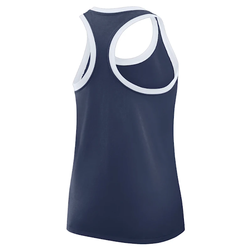 Detroit Tigers Nike Women's Team Logo Navy with White Racerback Tank
