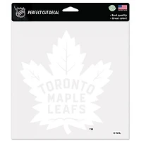 Toronto Maple Leafs Perfect Cut White Decal 8" x 8"
