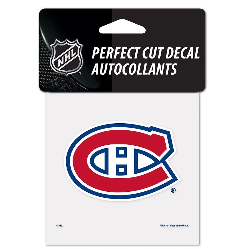 Montreal Canadiens Perfect Cut Colour Decal 4" x 4"