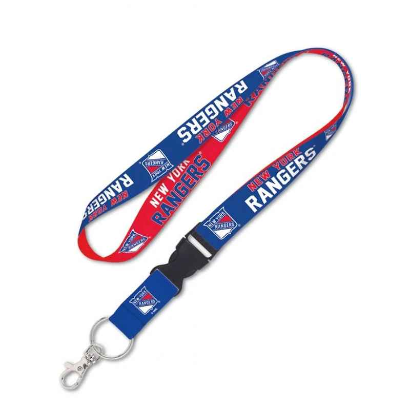 New York Rangers Lanyard With Detachable Buckle 1"