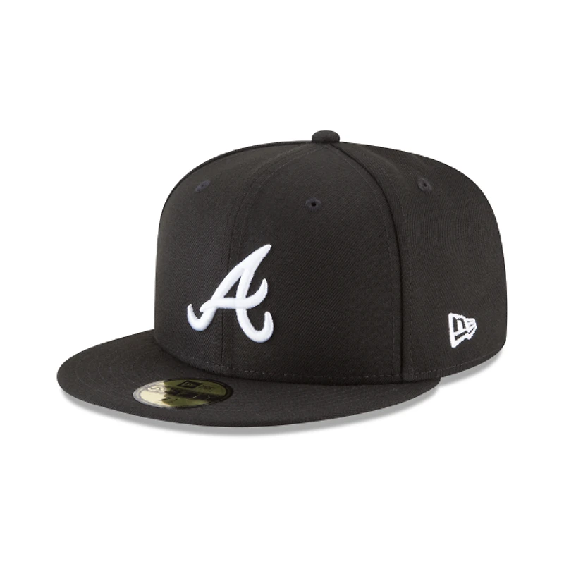 Atlanta Braves Black and White 59Fifty