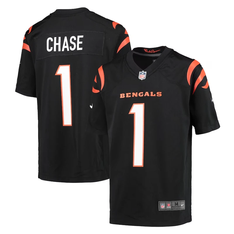 Ja'Marr Chase Youth Nike Replica Game Team Jersey