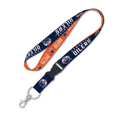 Edmonton Oilers Lanyard With Detachable Buckle 1"