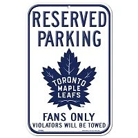 Toronto Maple Leafs Plastic Sign 11" x 17"