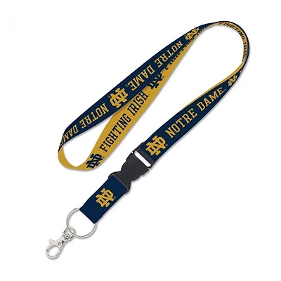Notre Dame Fighting Irish Lanyard With Detachable Buckle 1"