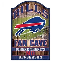 Buffalo Bills Fan Cave Wood Sign 11" x 17" 1/4" Thick