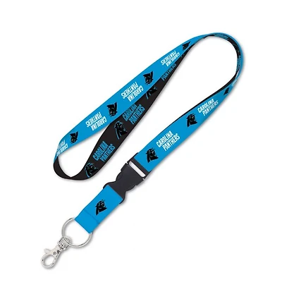 Carolina Panthers Lanyard with Detachable Buckle 1"