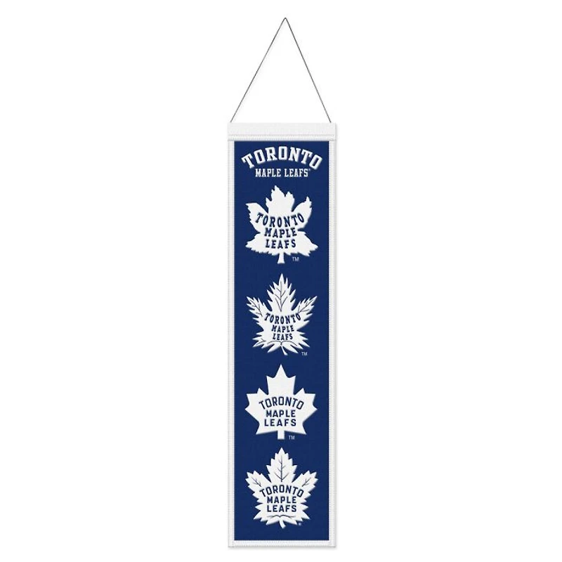Toronto Maple Leafs Evolution Wool Banner 8" x 32"