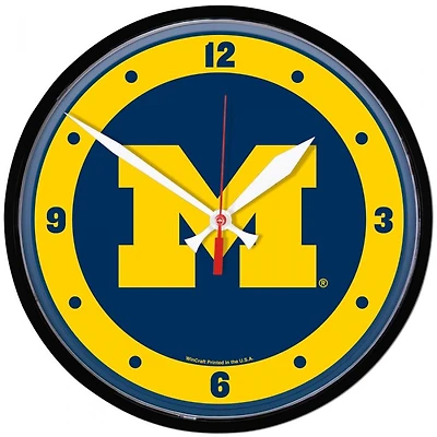 Michigan Wolverines Round Wall Clock 12.75"
