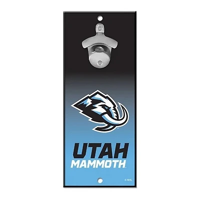 Utah Mammoth Bottle Opener Sign 5" x 11"