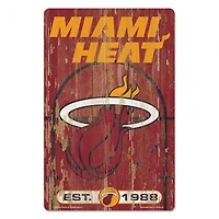 Miami Heat Slogan Wood Sign 11" x 17" 1/4" Thick