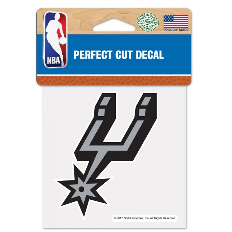 San Antonio Spurs Perfect Cut Colour Decal 4" x 4"