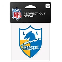 Los Angeles Chargers Shield Perfect Cut Colour Decal 4" x 4"