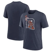 Detroit Tigers Nike Cooperstown Collection Triblend Tee - Navy