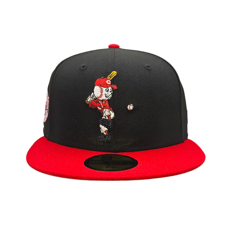 Cincinnati Reds Black and Red Mascot 59Fifty