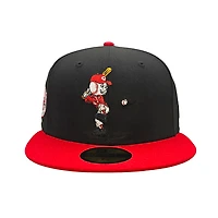 Cincinnati Reds Black and Red Mascot 59Fifty