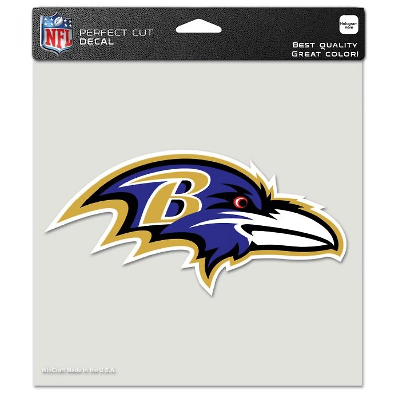 Baltimore Ravens Perfect Cut Colour Decal 8" x 8"