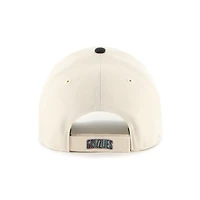 Vancouver Grizzlies Hardwood Classics Sure Shot Under 2-Tone MVP Adjustable Hat – Cream/Black – ’47