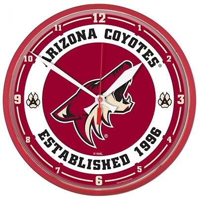 Arizona Coyotes Round Wall Clock 12.75"