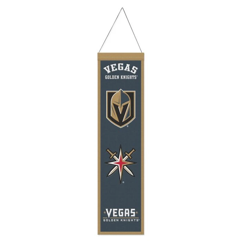 Vegas Golden Knights Evolution Wool Banner 8" x 32"