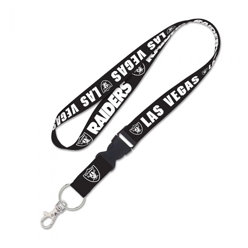 Las Vegas Raiders Lanyard With Detachable Buckle 1"