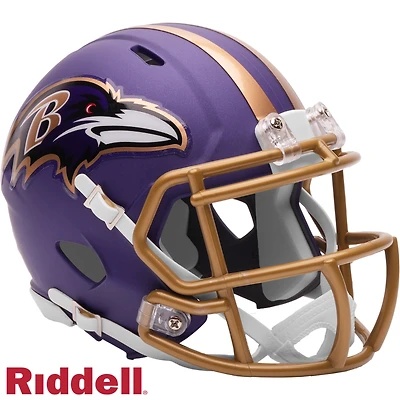 Baltimore Ravens On-Field Alternate #1 Purple Rising Speed Mini Helmet