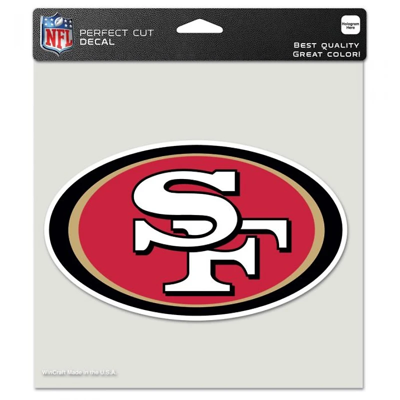 San Francisco 49ers Perfect Cut Colour Decal 8" x 8"