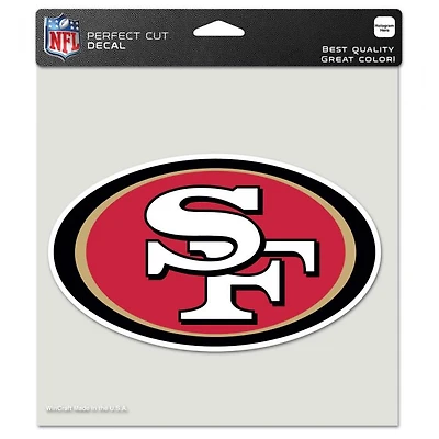 San Francisco 49ers Perfect Cut Colour Decal 8" x 8"