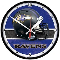 Baltimore Ravens Round Wall Clock 12.75"