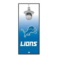 Detroit Lions Bottle Opener Sign 5" x 11"