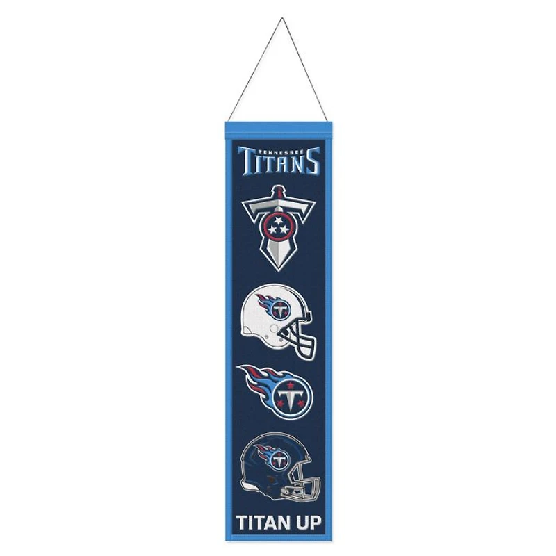 Tennessee Titans Evolution Wool Banner 8" x 32"