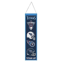 Tennessee Titans Evolution Wool Banner 8" x 32"
