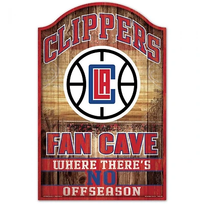 Los Angeles Clippers Fan Cave Wood Sign 11" x 17" 1/4" Thick