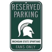 Michigan State Spartans Plastic Sign 11" x 17"