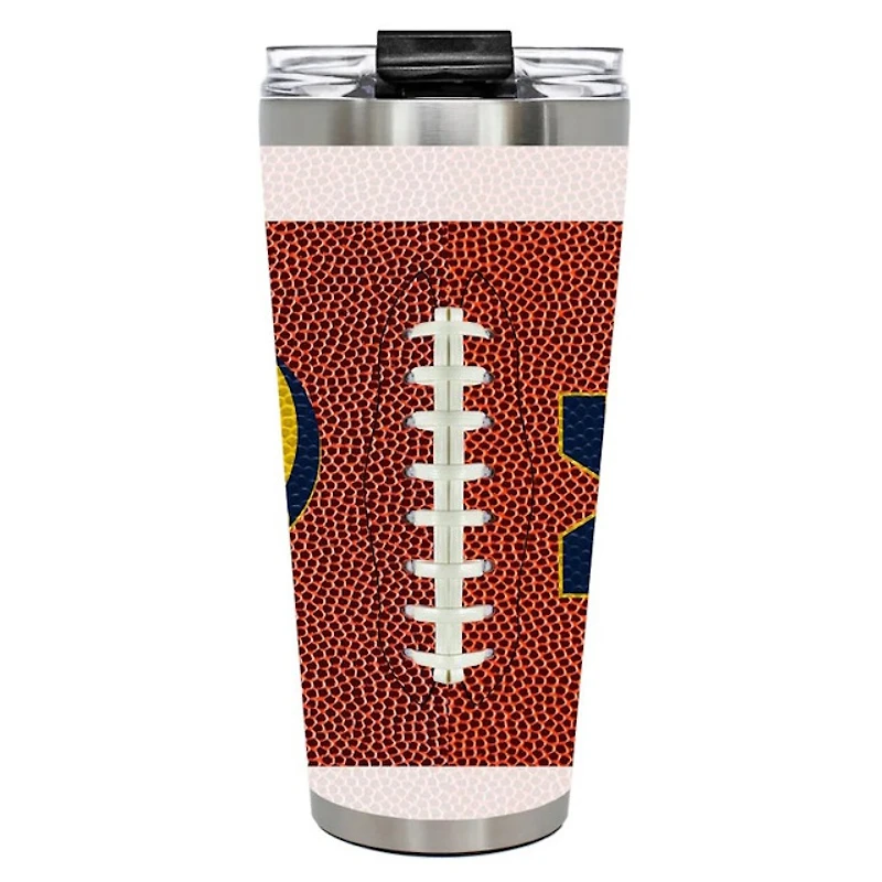Michigan Wolverines 32 oz. Game Ball Big Slim Tumbler with Straw