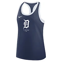 Detroit Tigers Nike Women's Team Logo Navy with White Racerback Tank