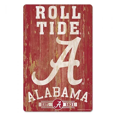Alabama Crimson Tide Slogan Wood Sign 11" x 17" 1/4" Thick